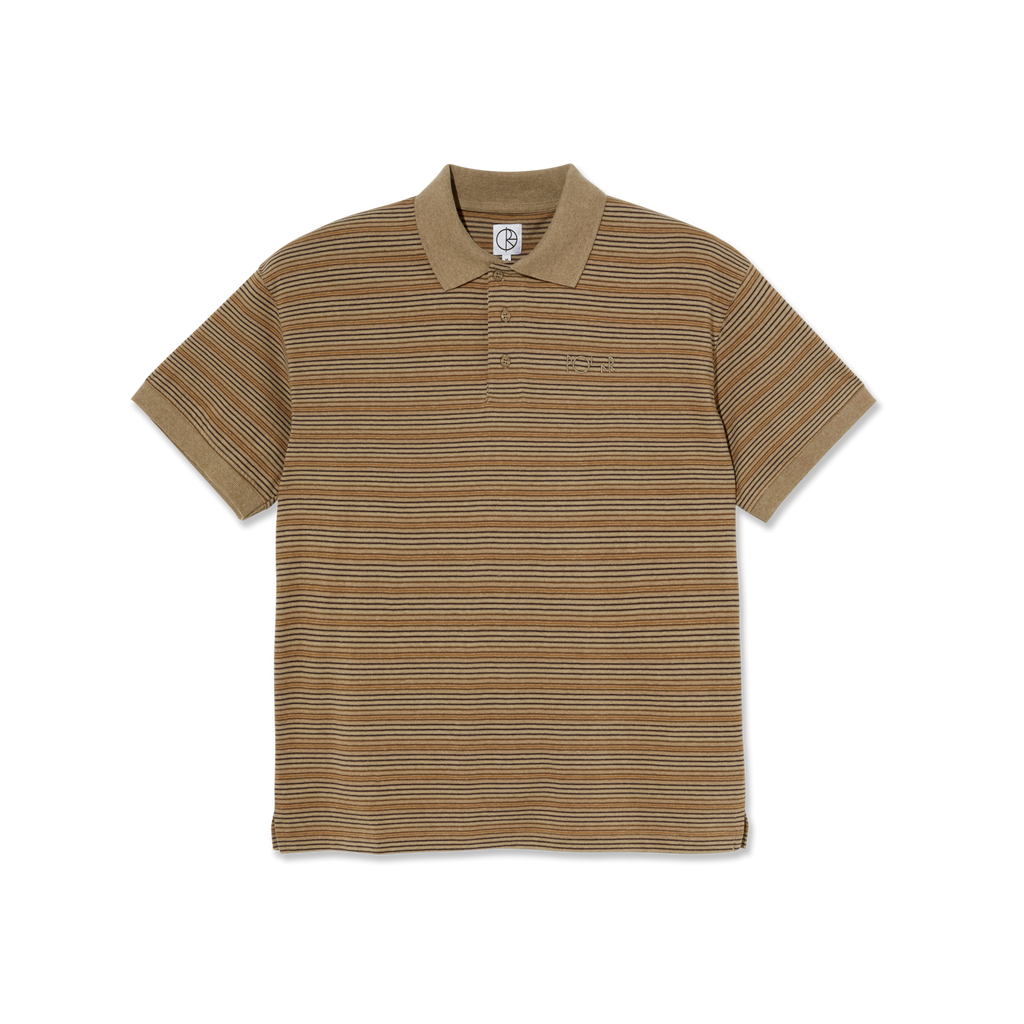 POLAR - Stripe Polo Shirt  "Camel"