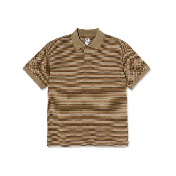 POLAR - Stripe Polo Shirt  "Camel"
