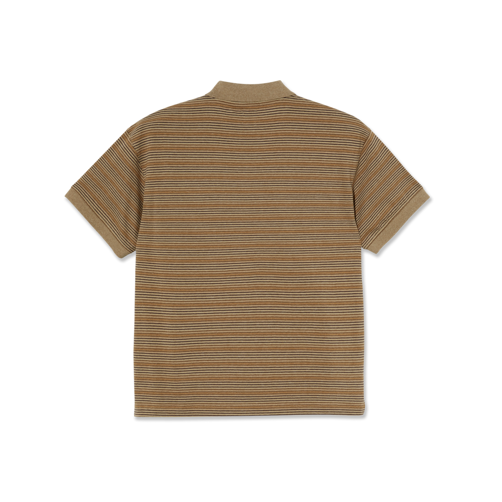 POLAR - Stripe Polo Shirt  "Camel"
