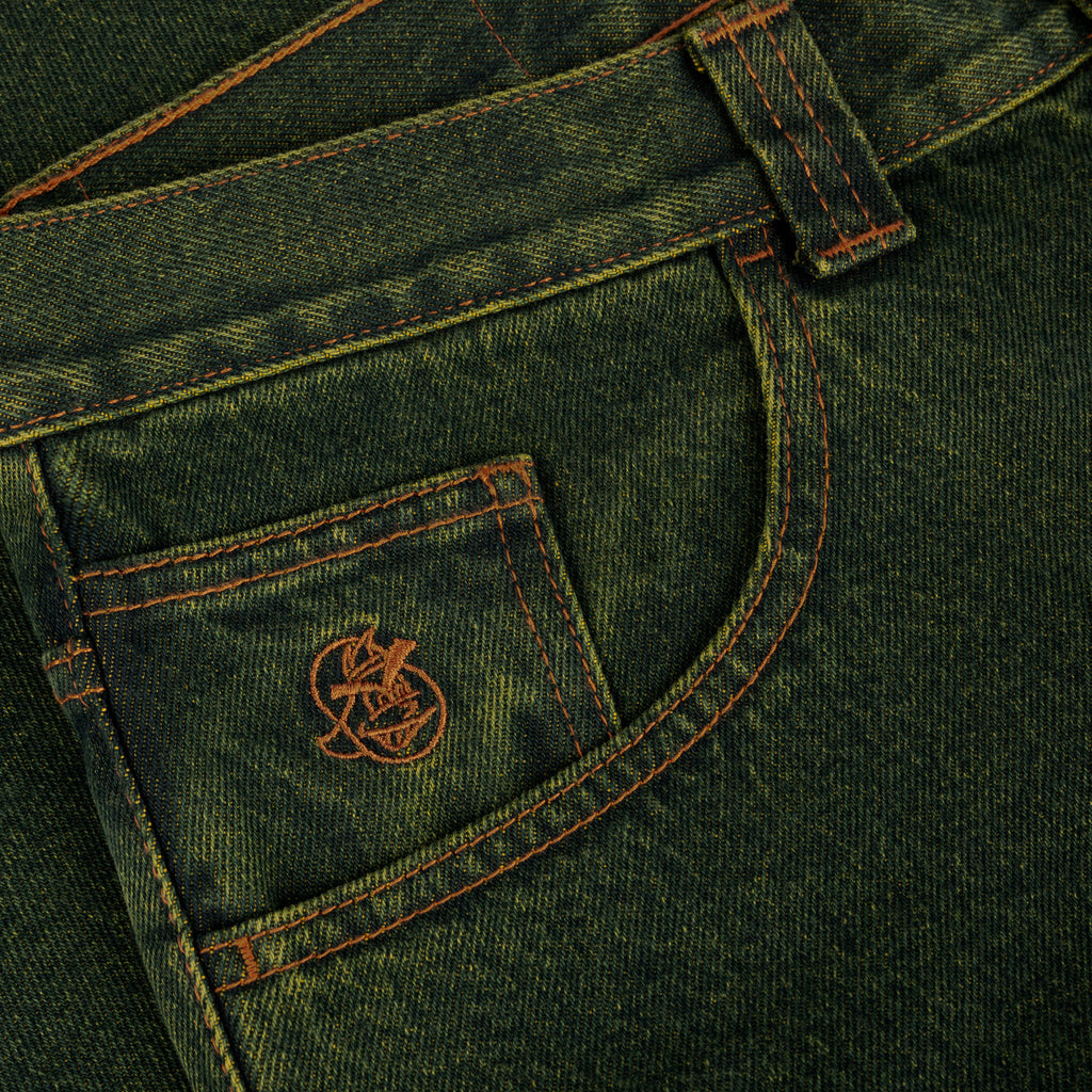 POLAR - 93 Pants "Chartreuse Blue"