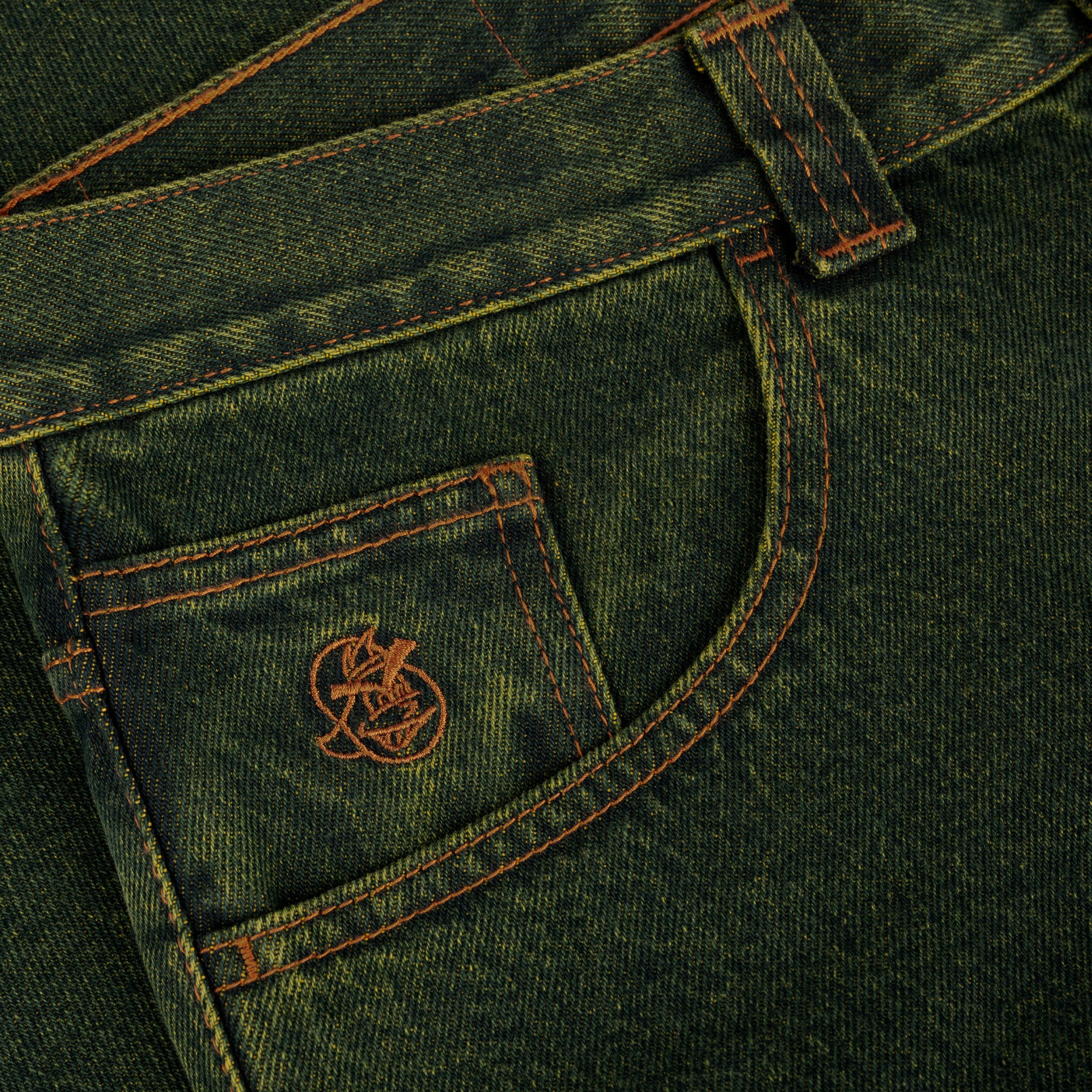 POLAR - 93 Pants "Chartreuse Blue"