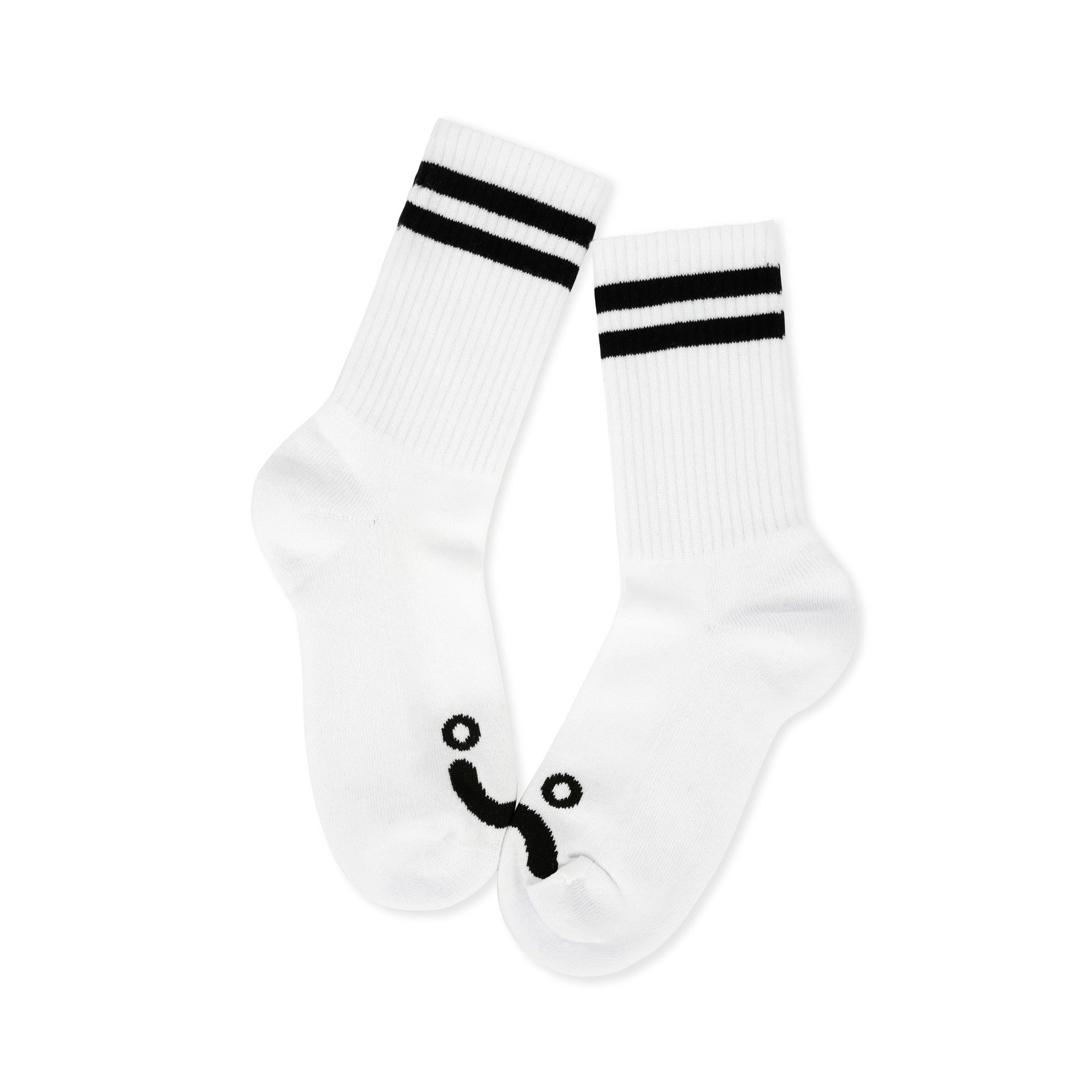 POLAR - Happy Sad Rib Socks "White"
