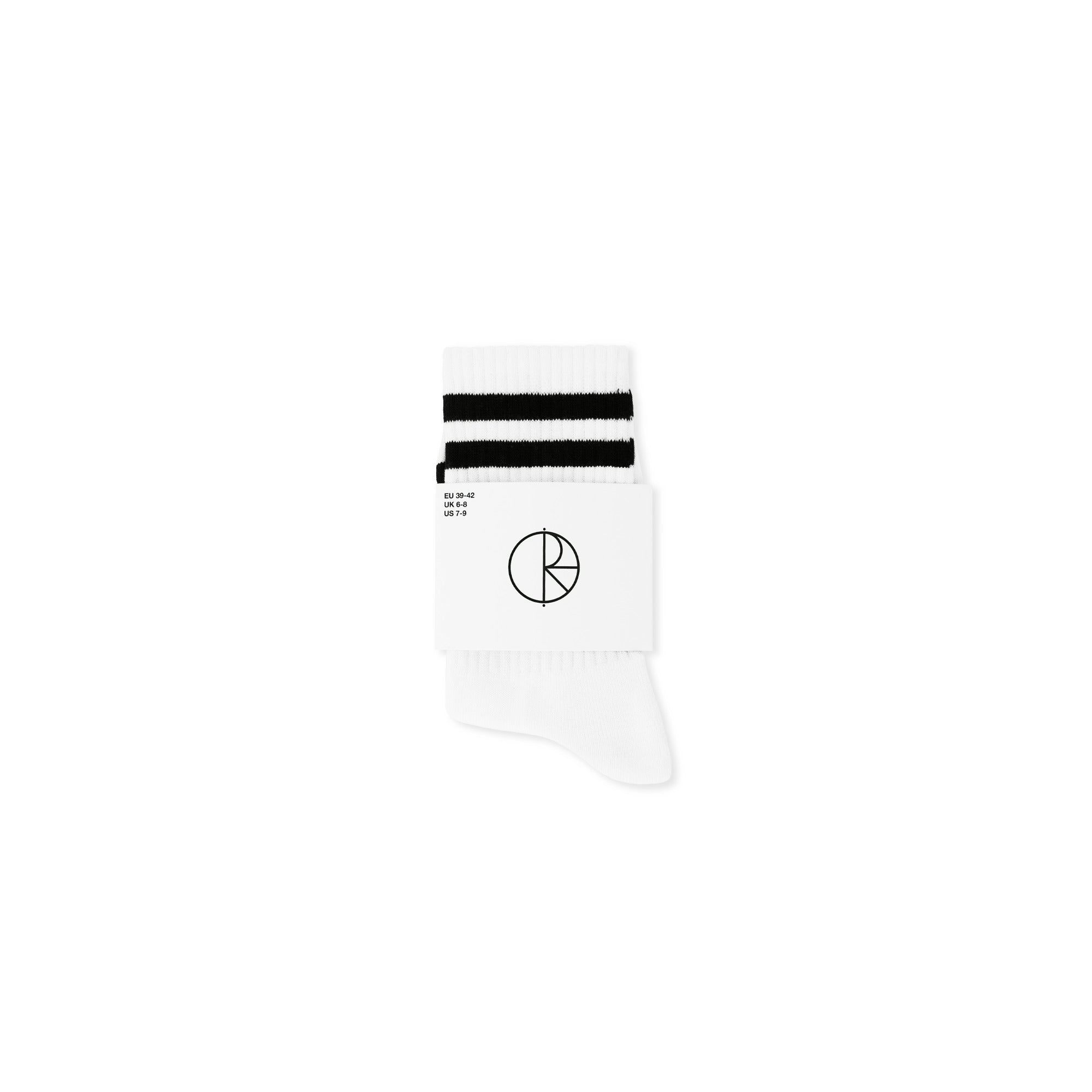 POLAR - Happy Sad Rib Socks "White"
