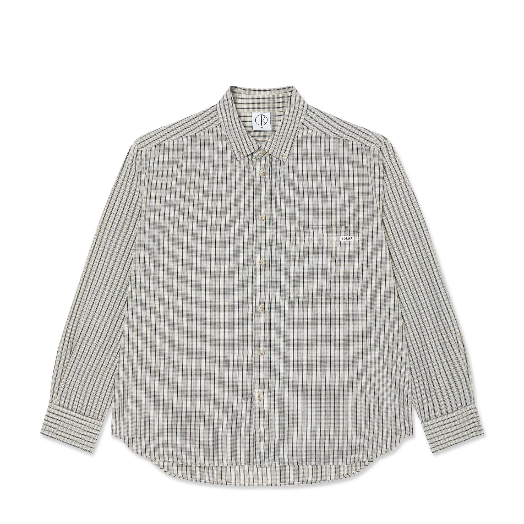 POLAR - Ben LS Shirt "Ivory Check"