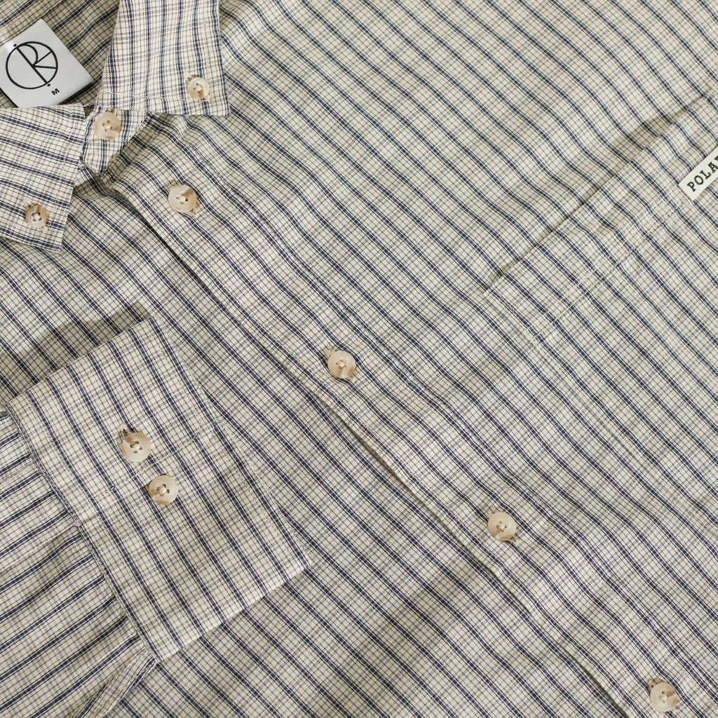 POLAR - Ben LS Shirt "Ivory Check"