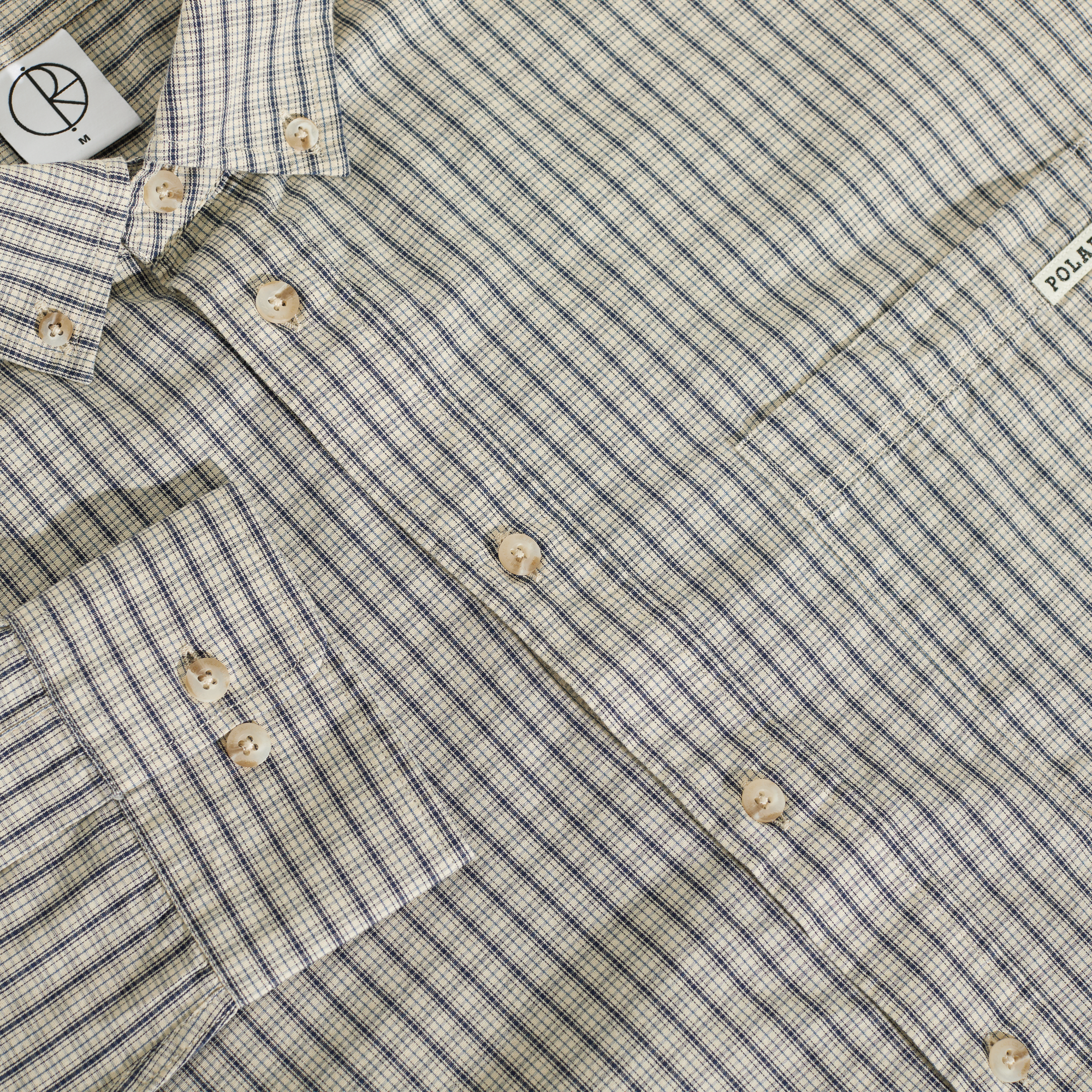 POLAR - Ben LS Shirt "Ivory Check"