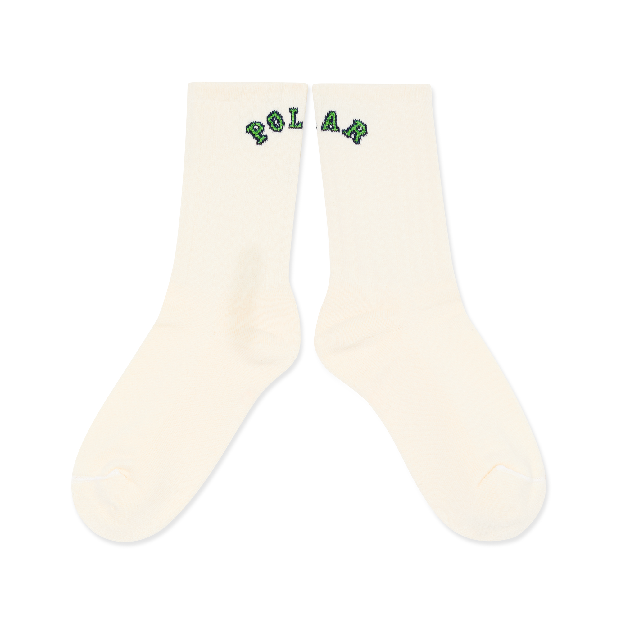 POLAR - Large Rib Socks | College Logo "Cloud White"