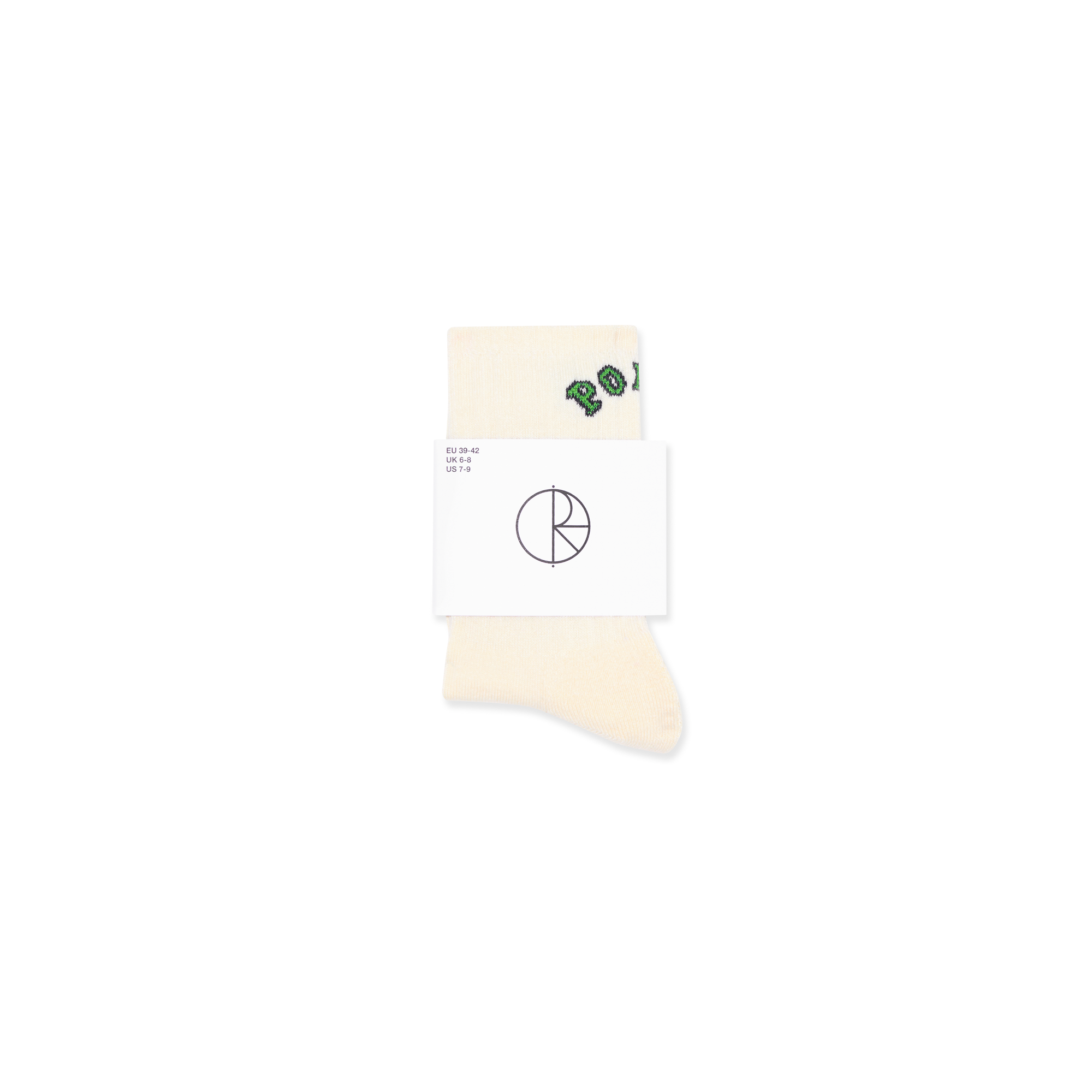 POLAR - Large Rib Socks | College Logo "Cloud White"