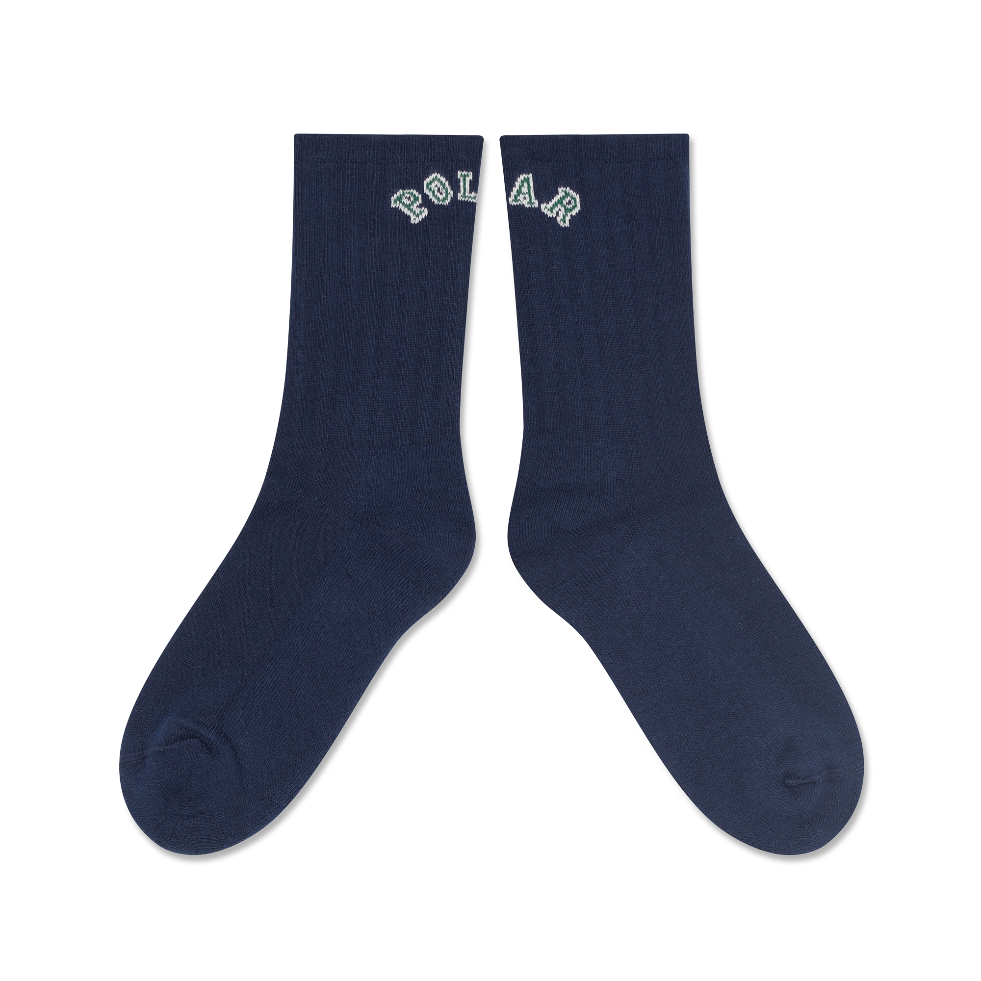 POLAR - Large Rib Socks | College Logo "Dark Blue"