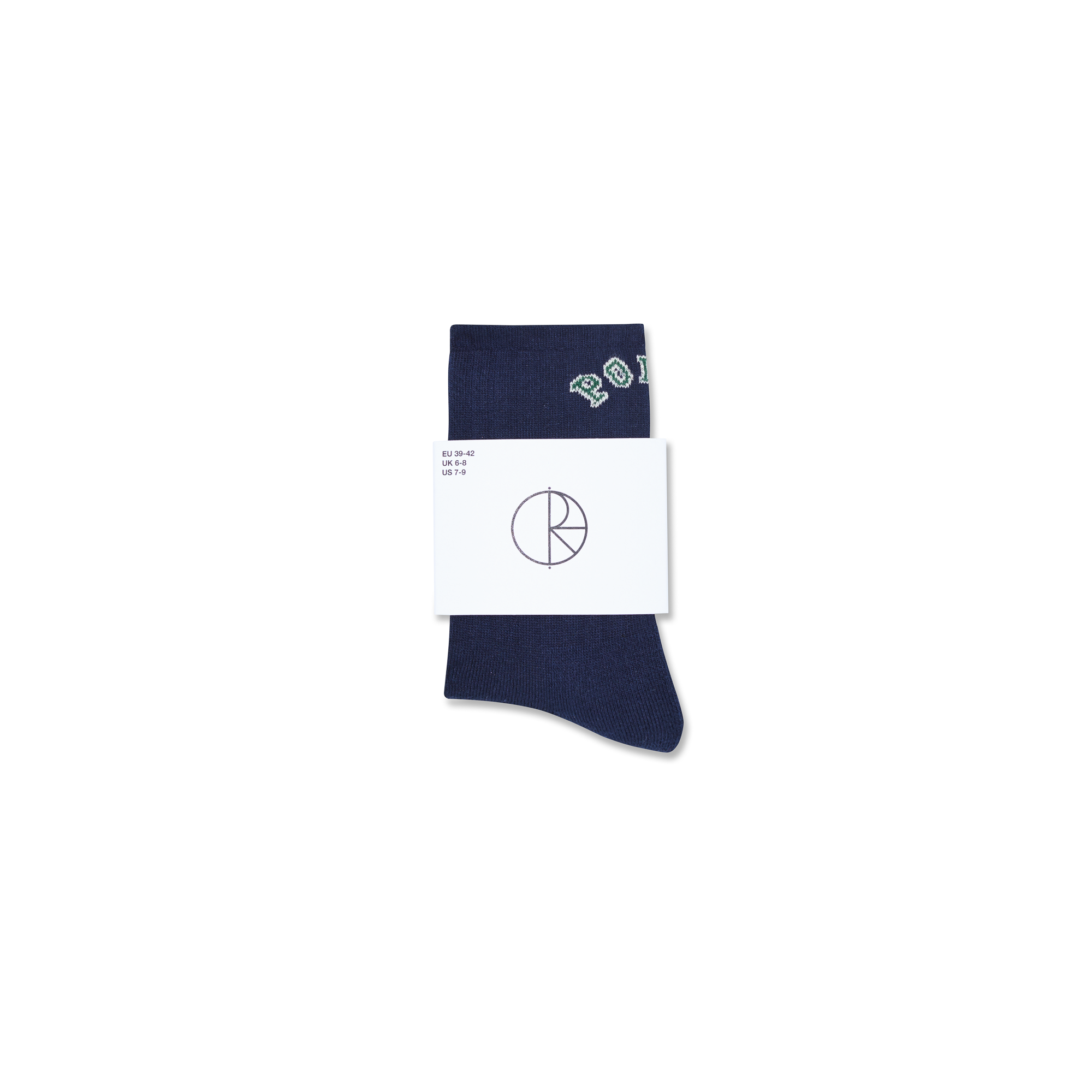 POLAR - Large Rib Socks | College Logo "Dark Blue"