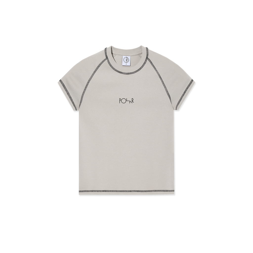 POLAR - Baby Tee | Script Logo "Grey/Black"