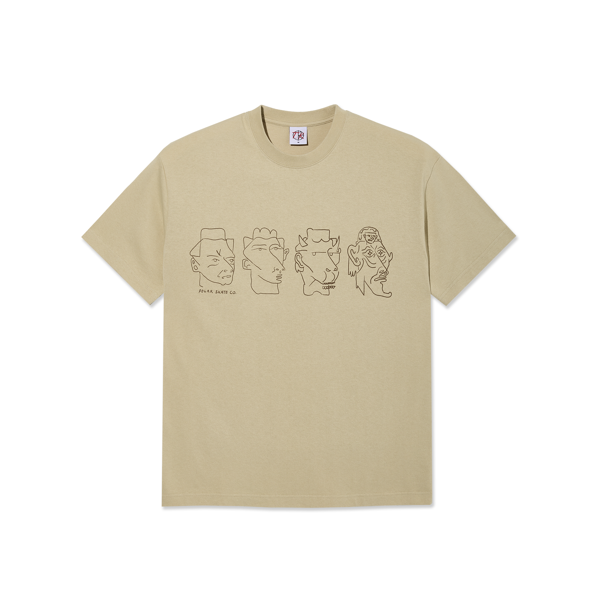 POLAR - Contrast Tee | 8 Heads "Sand/Brown"