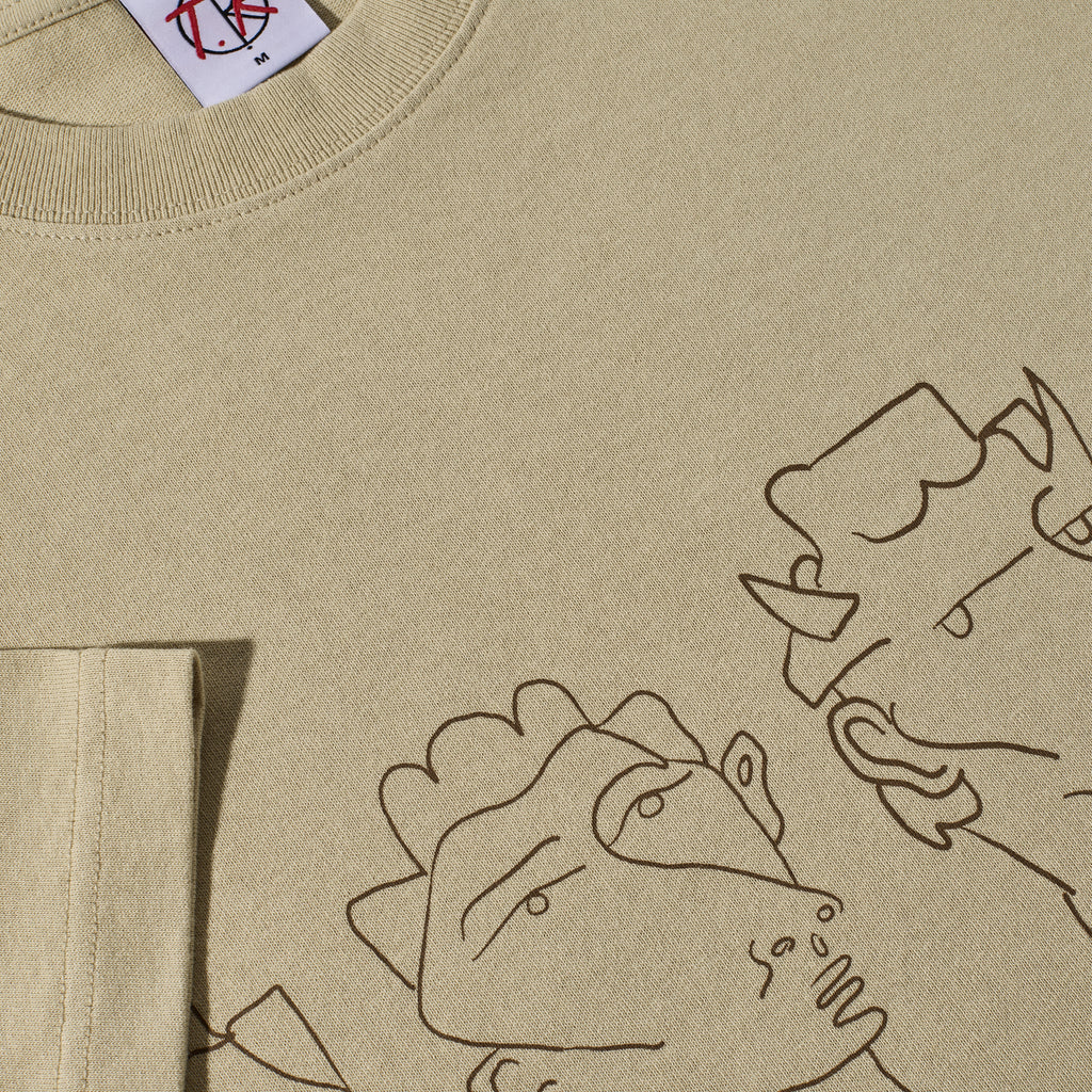 POLAR - Contrast Tee | 8 Heads "Sand/Brown"
