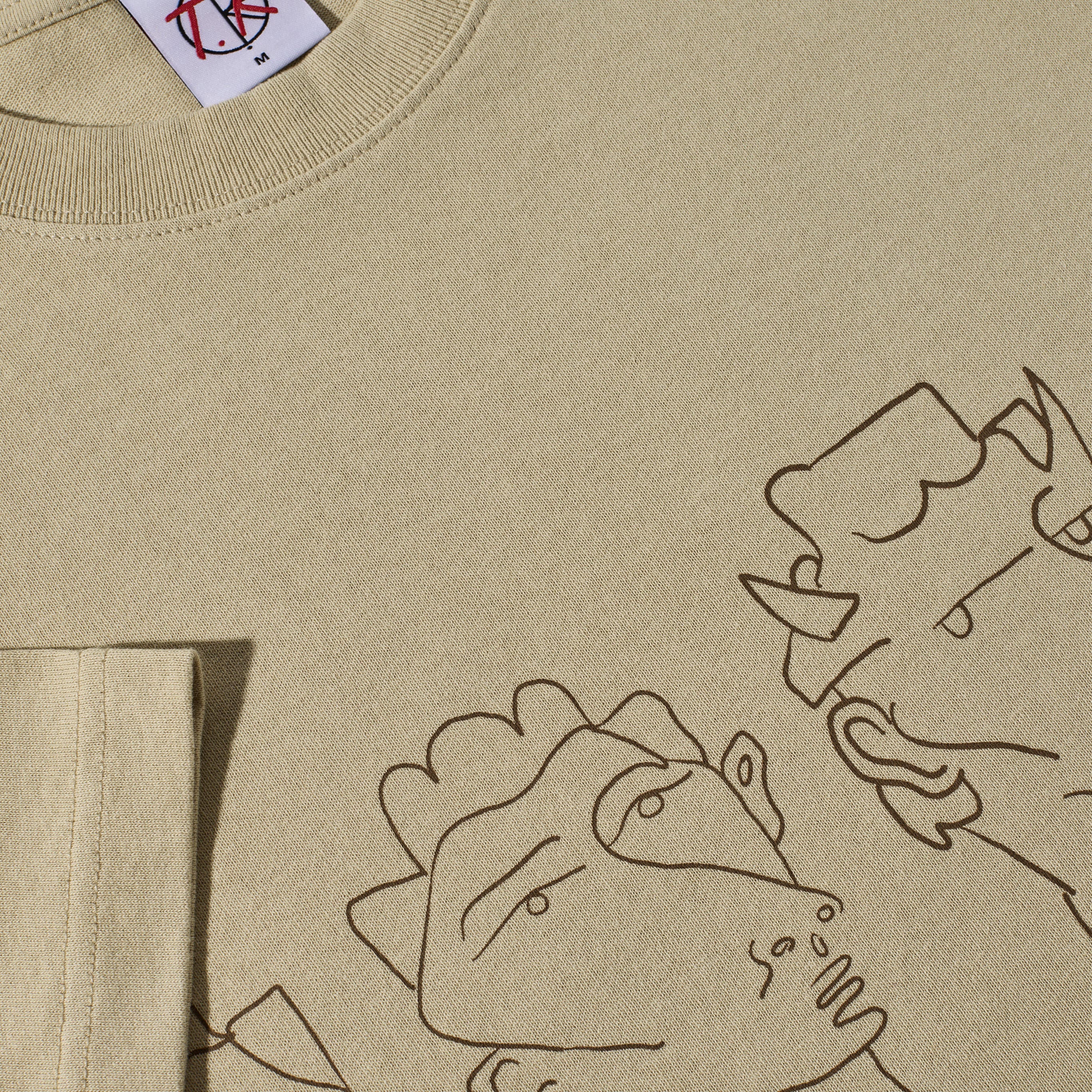 POLAR - Contrast Tee | 8 Heads "Sand/Brown"