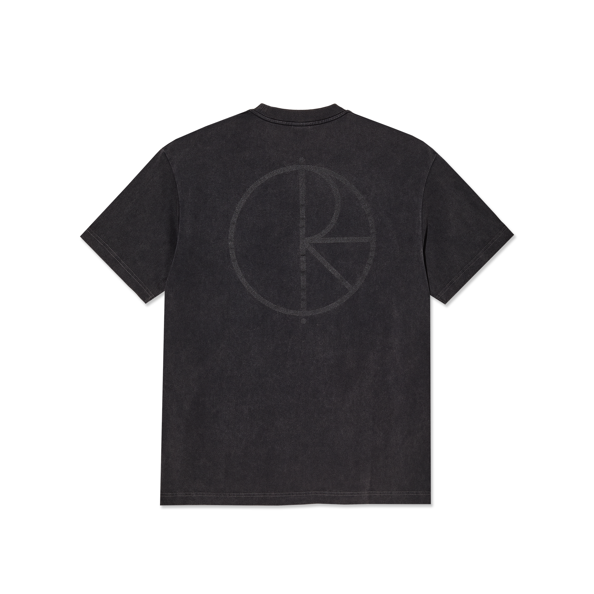 POLAR - Contrast Tee | Stroke Logo "Silver Black/Black"