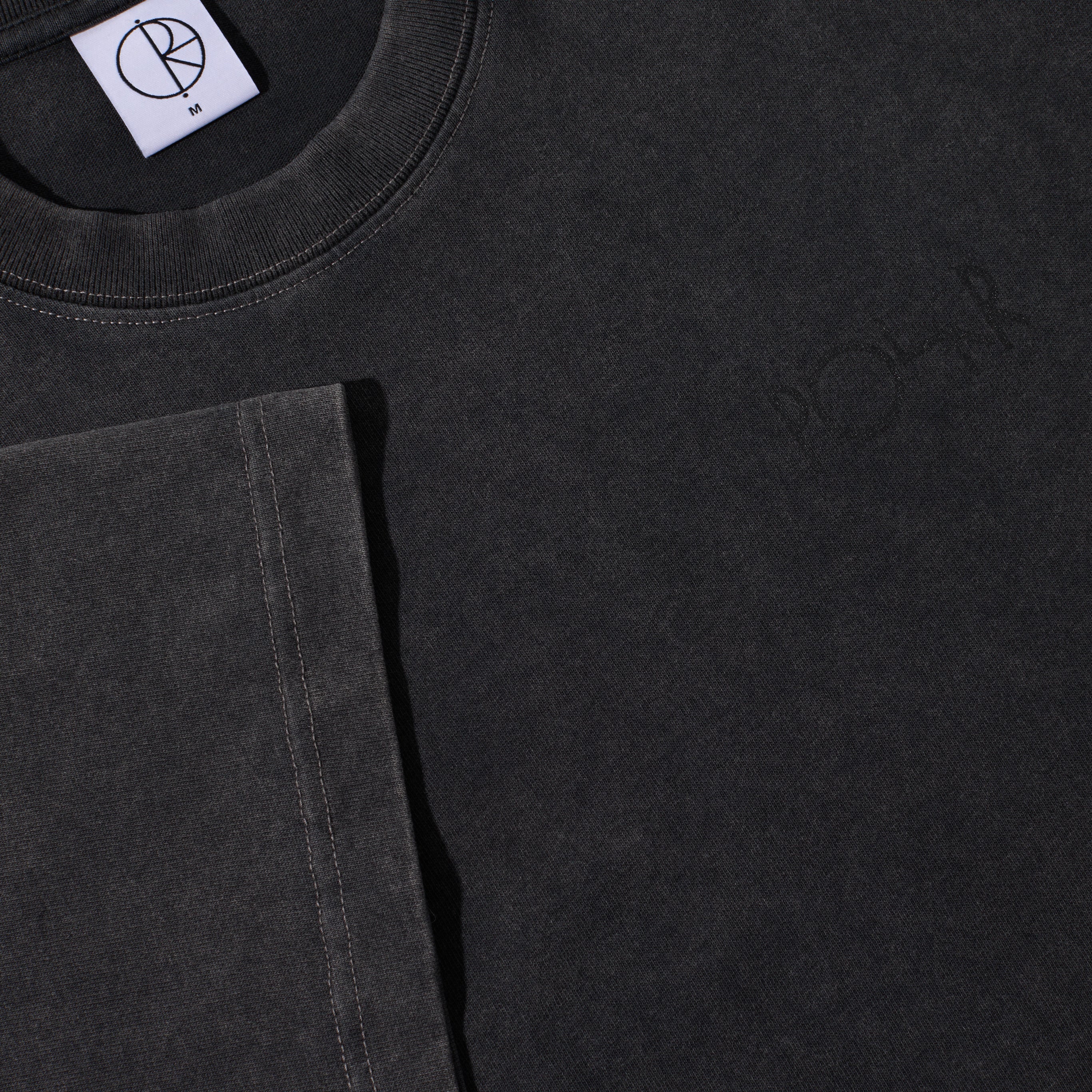 POLAR - Contrast Tee | Stroke Logo "Silver Black/Black"