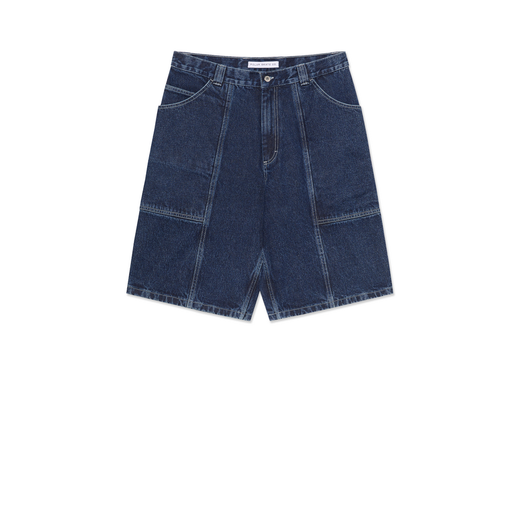 POLAR - Jiro Shorts "Dark Blue w/ White Stitching"