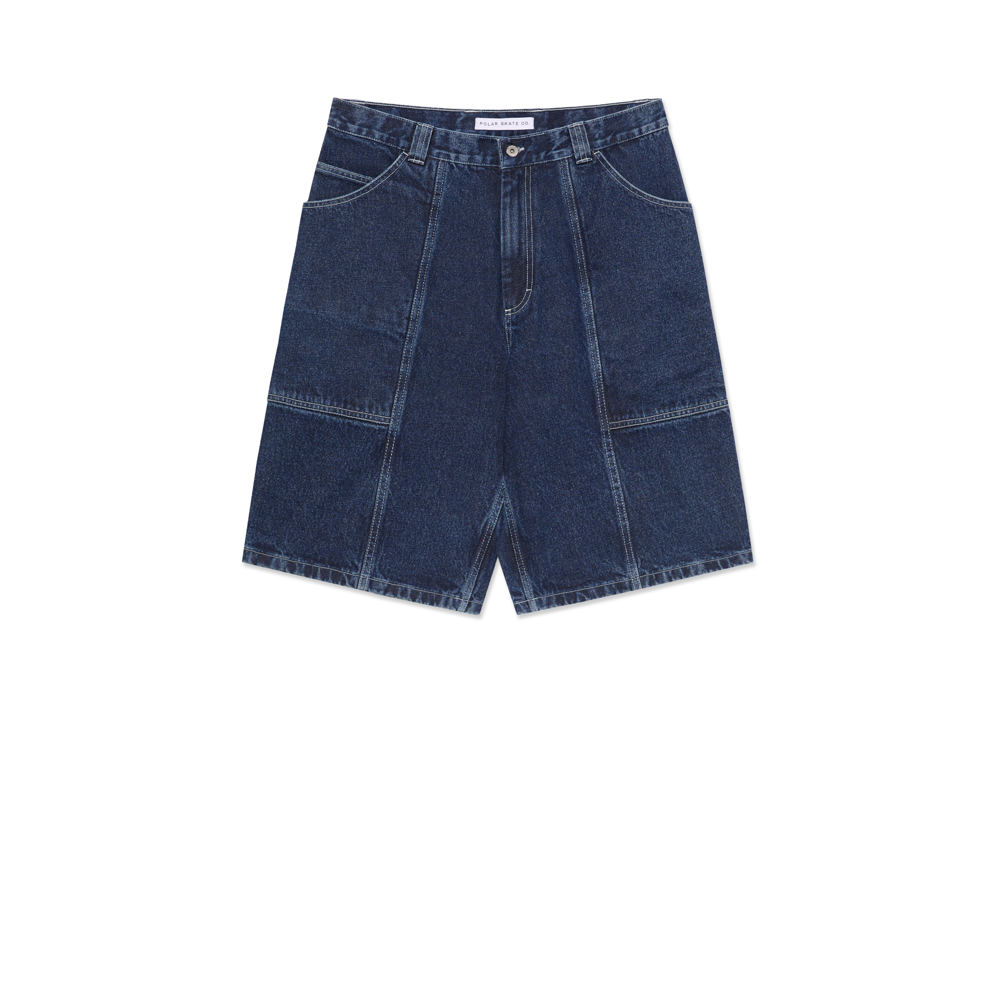 POLAR - Jiro Shorts "Dark Blue w/ White Stitching"