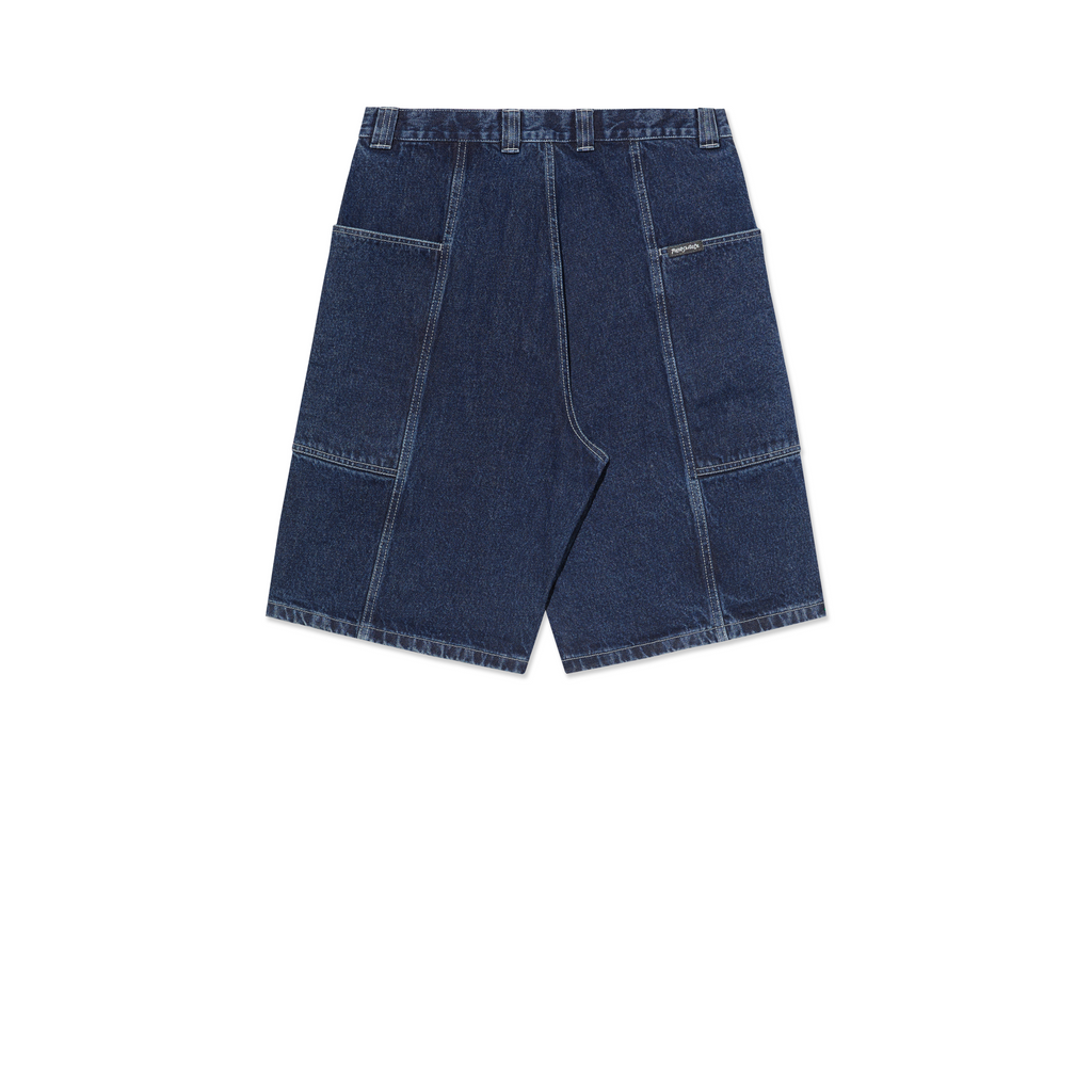 POLAR - Jiro Shorts "Dark Blue w/ White Stitching"