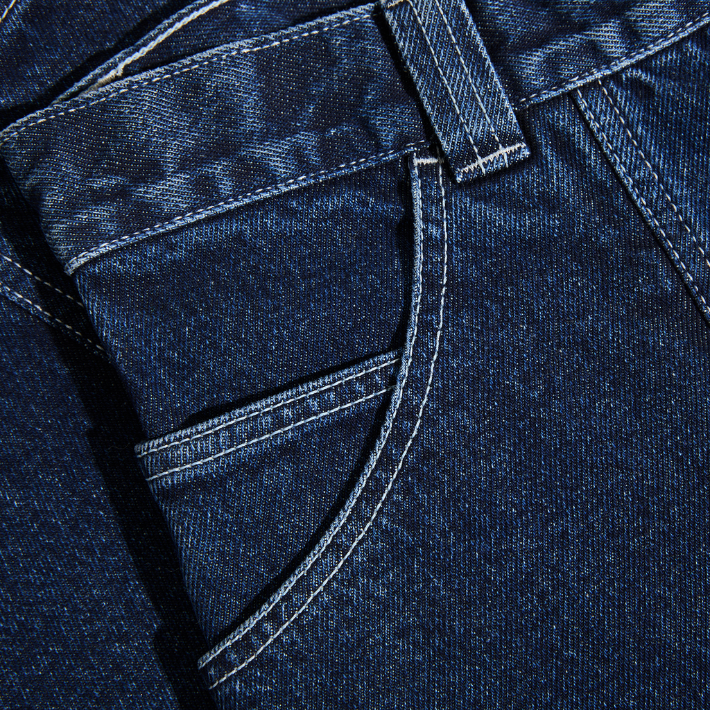 POLAR - Jiro Shorts "Dark Blue w/ White Stitching"