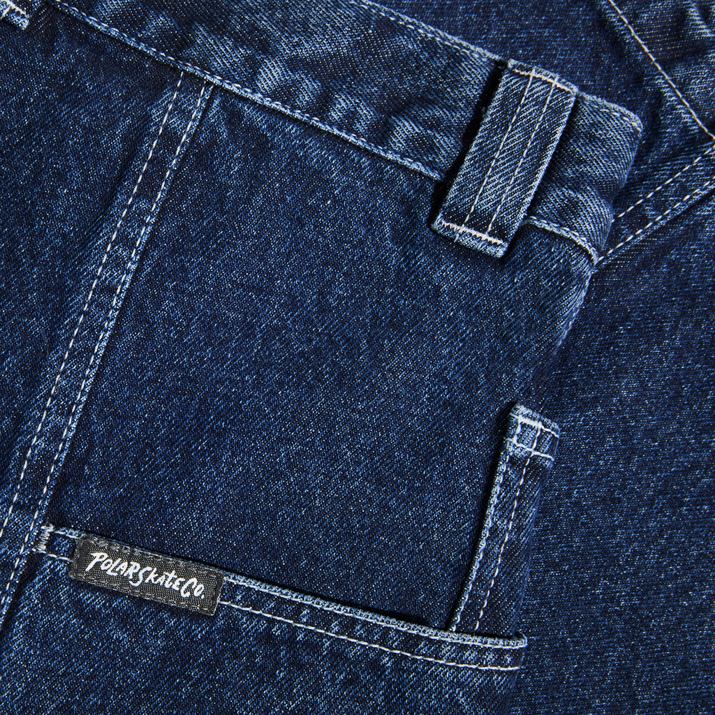 POLAR - Jiro Shorts "Dark Blue w/ White Stitching"