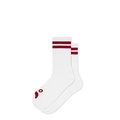 POLAR - Rib Socks | Happy Sad "White/Red"