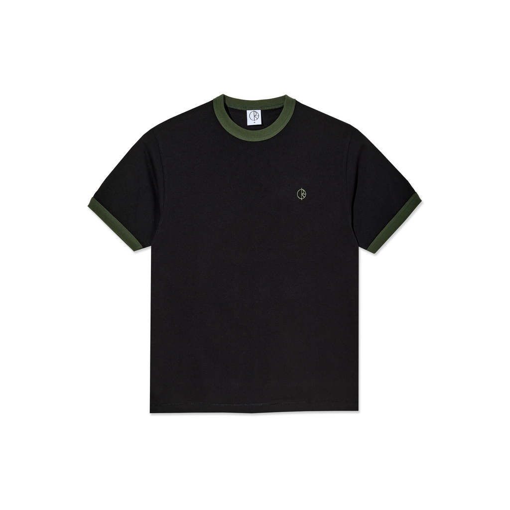 POLAR - Ringer Tee "Black/Uniform Green”