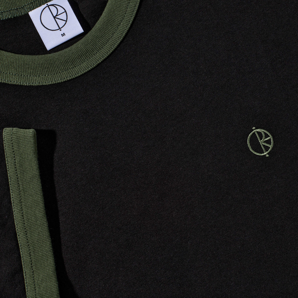 POLAR - Ringer Tee "Black/Uniform Green”
