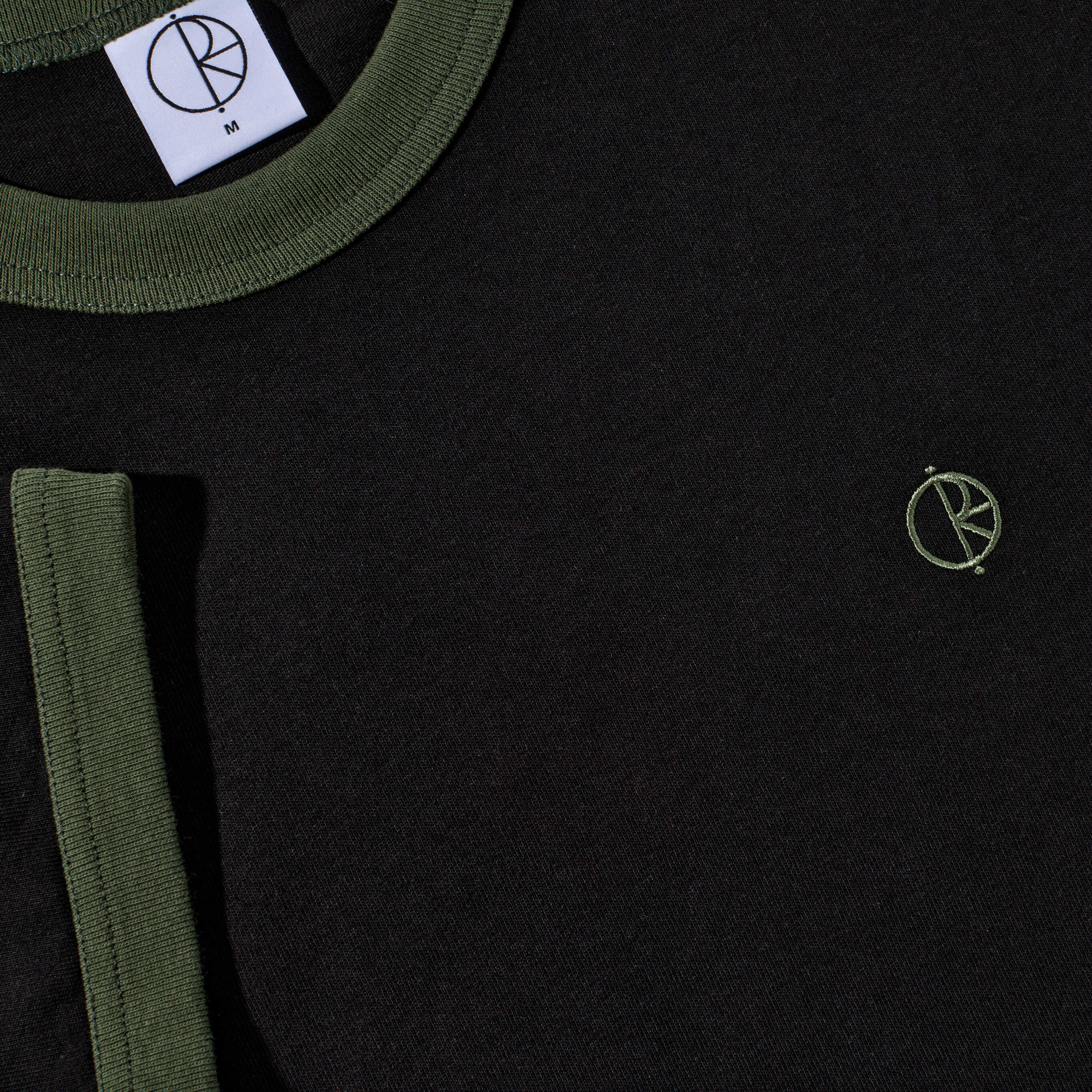 POLAR - Ringer Tee "Black/Uniform Green”
