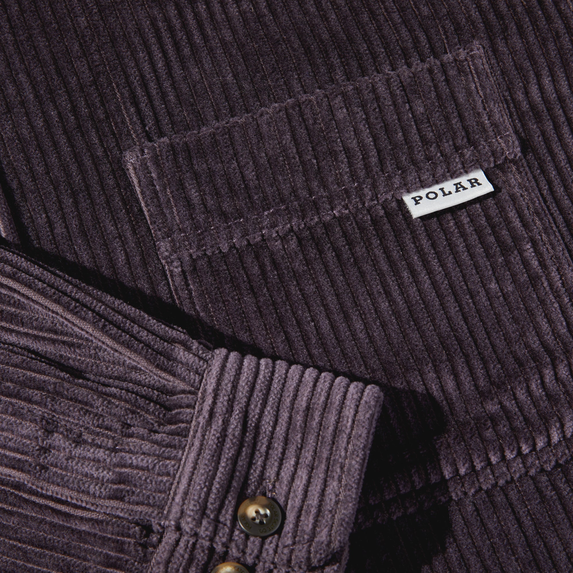POLAR - Cord Shirt "Dark Violet"