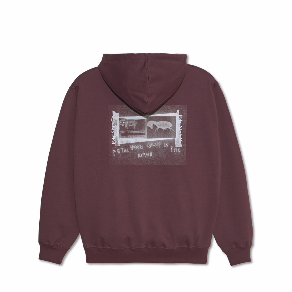 POLAR - Beautiful Horses Dave Hoodie "Plum"