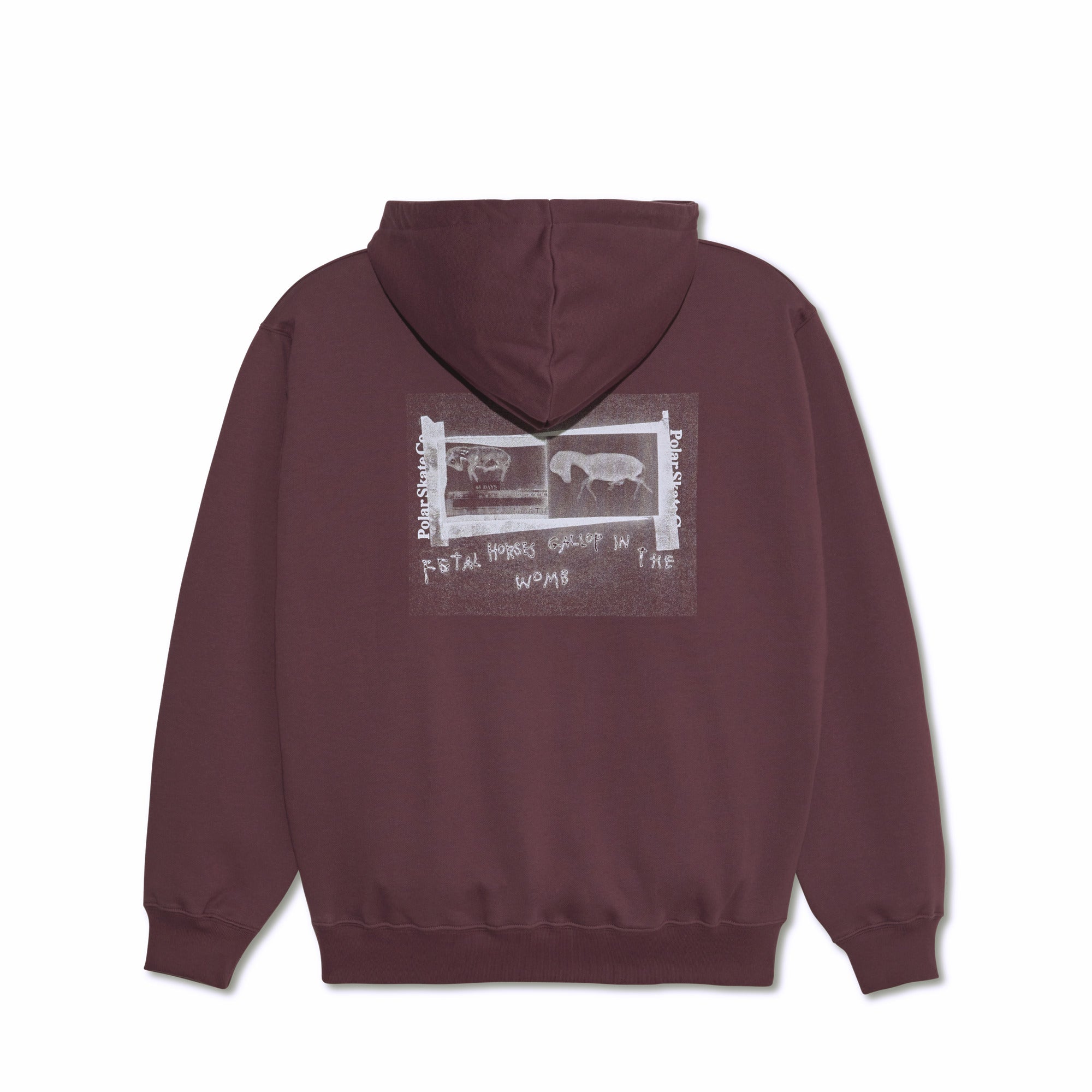 POLAR - Beautiful Horses Dave Hoodie "Plum"