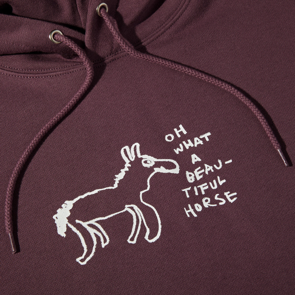 POLAR - Beautiful Horses Dave Hoodie "Plum"