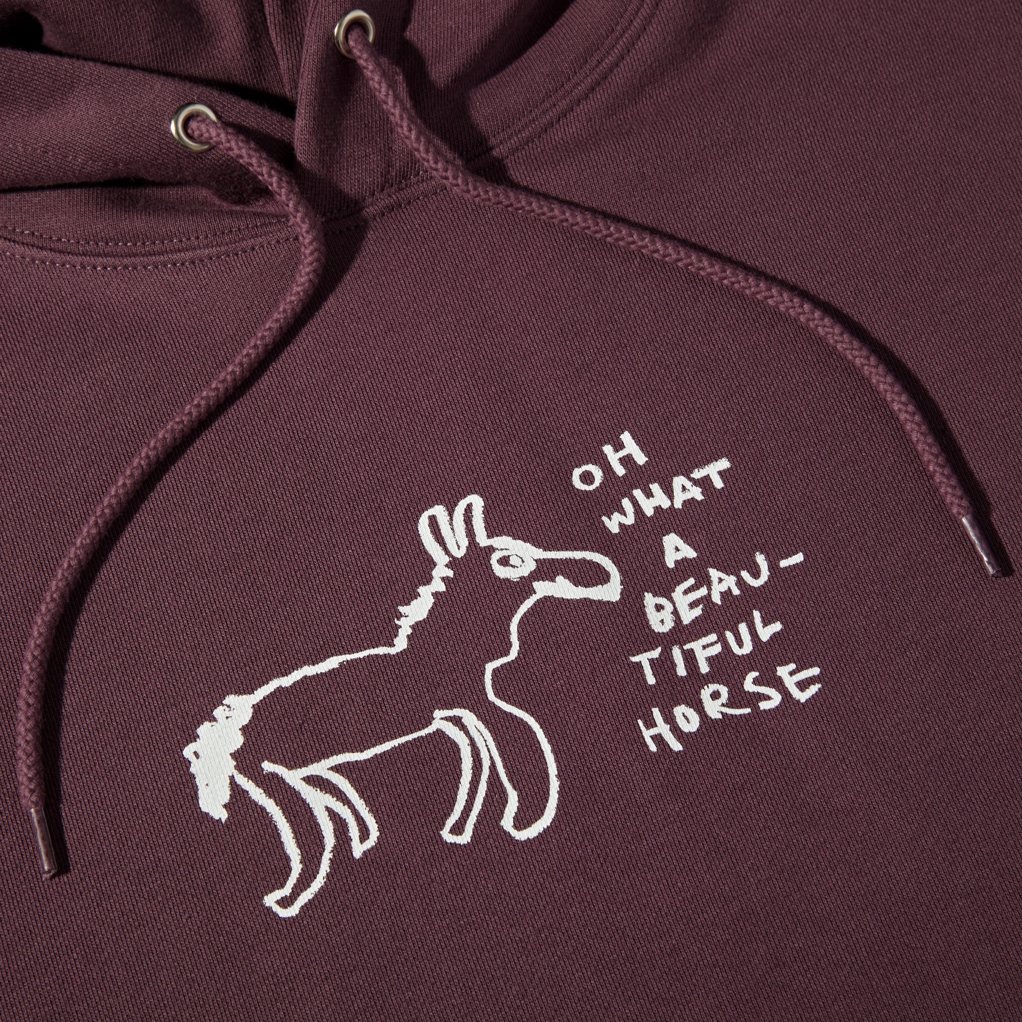POLAR - Beautiful Horses Dave Hoodie "Plum"