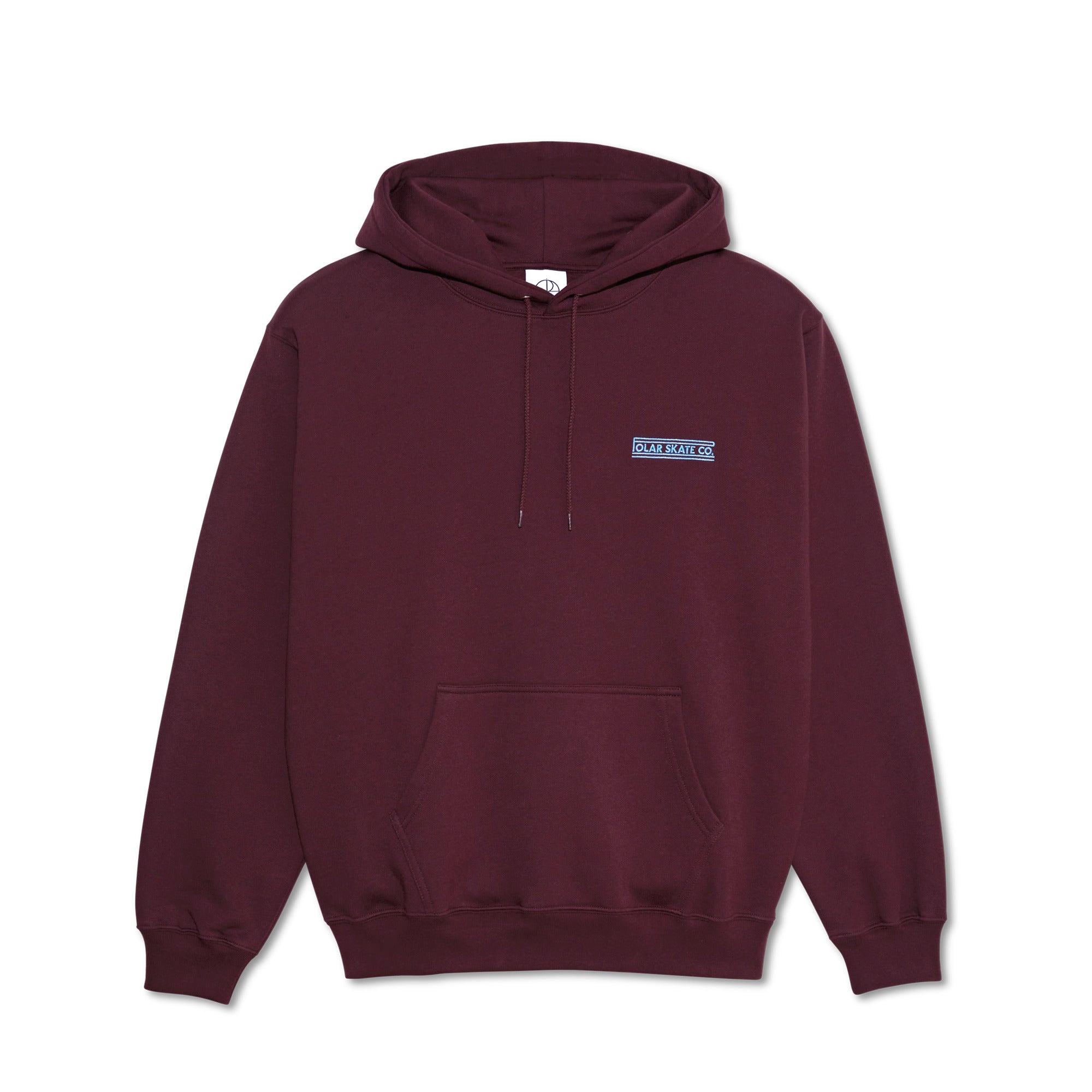 POLAR - Stretch Logo Dave Hoodie "Dark Wine"