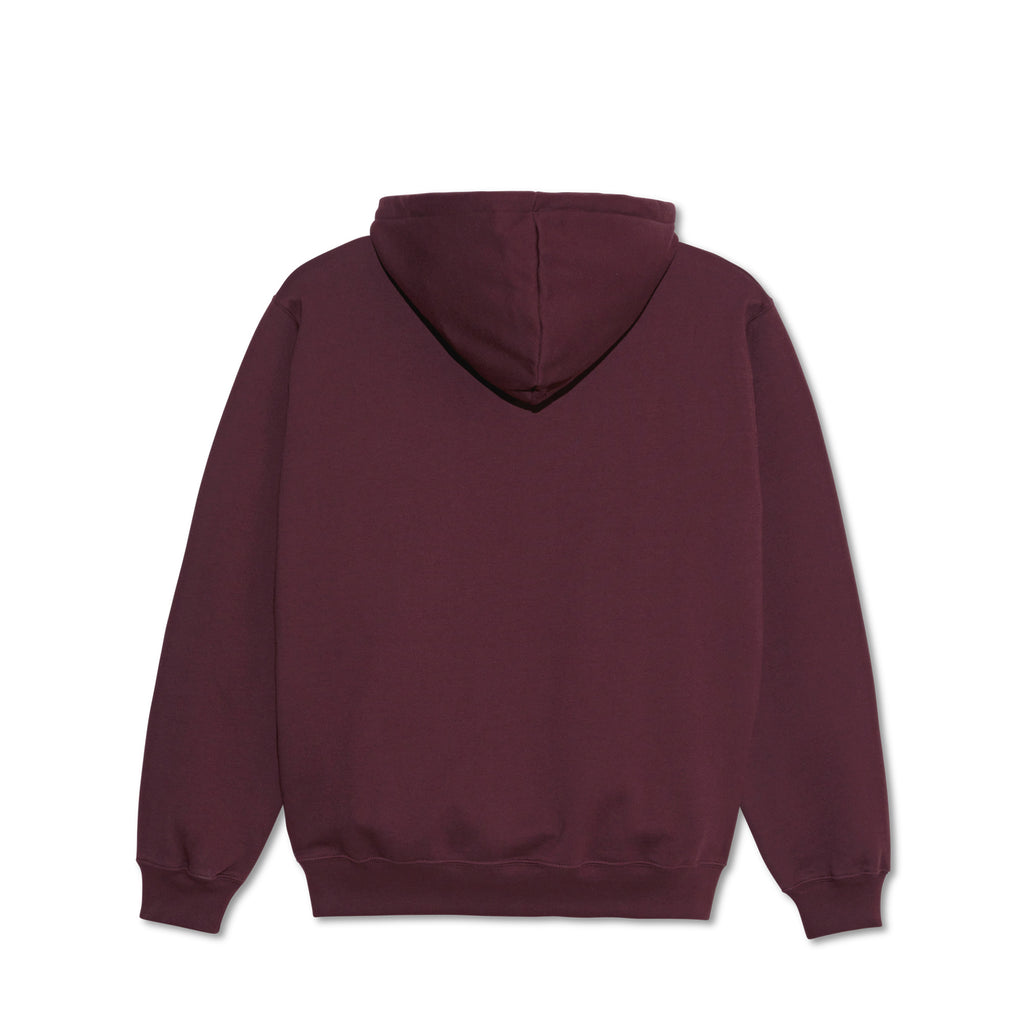 POLAR - Stretch Logo Dave Hoodie "Dark Wine"