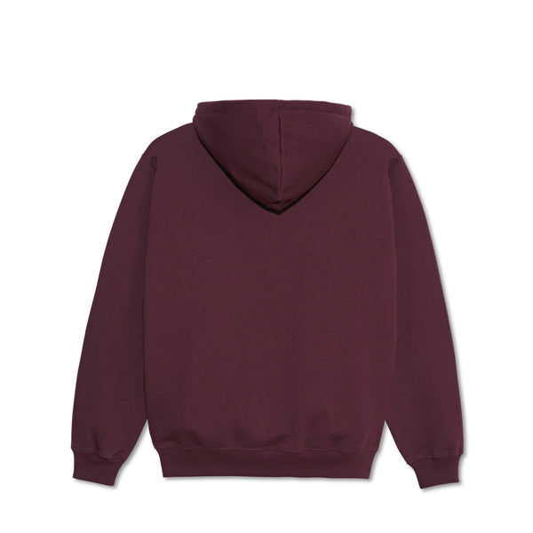 POLAR - Stretch Logo Dave Hoodie "Dark Wine"