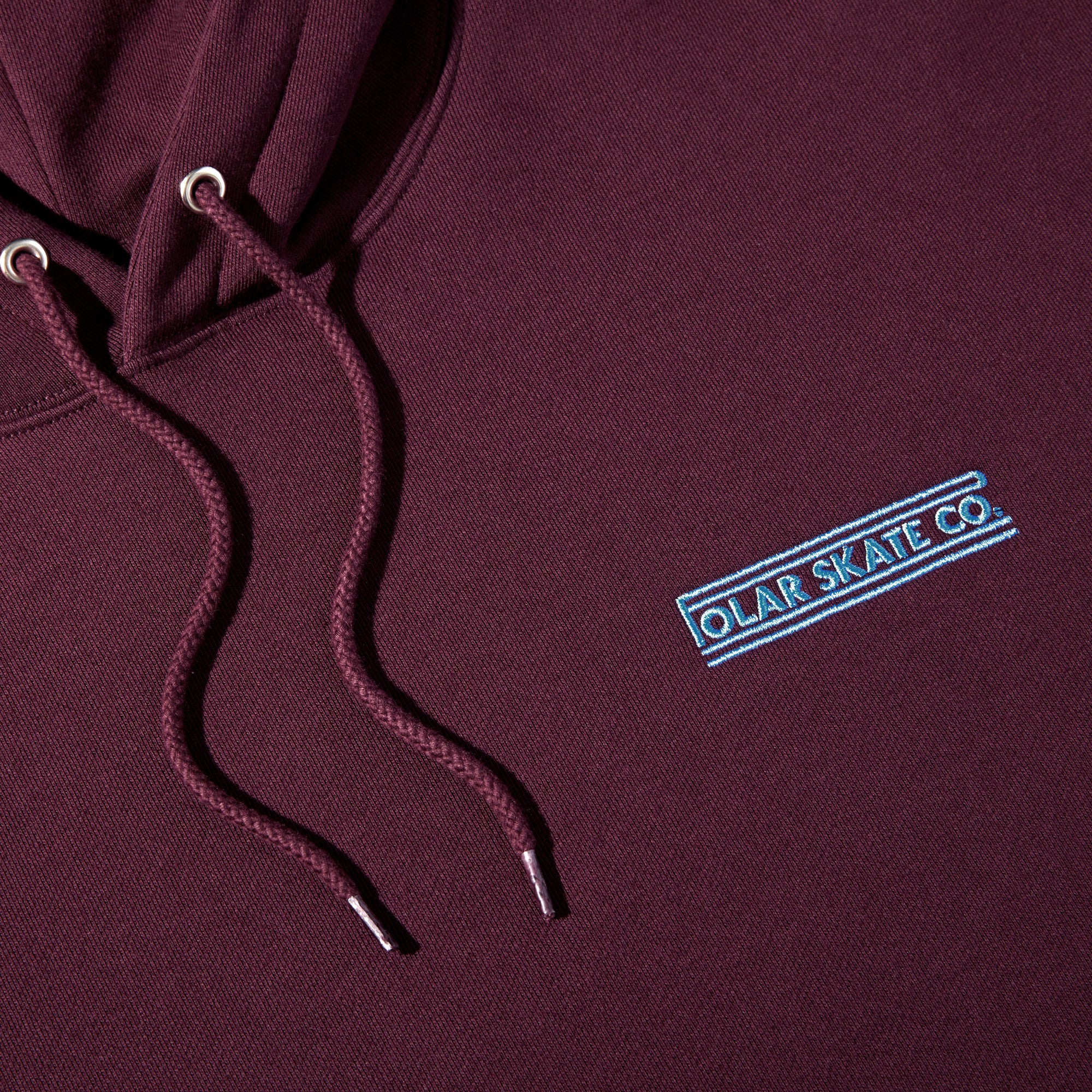 POLAR - Stretch Logo Dave Hoodie "Dark Wine"