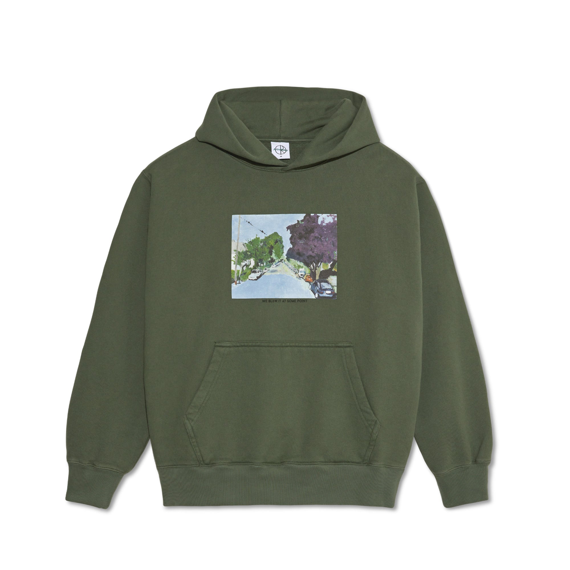 POLAR - We Blew It At Some Point Ed Hoodie "Grey Green"