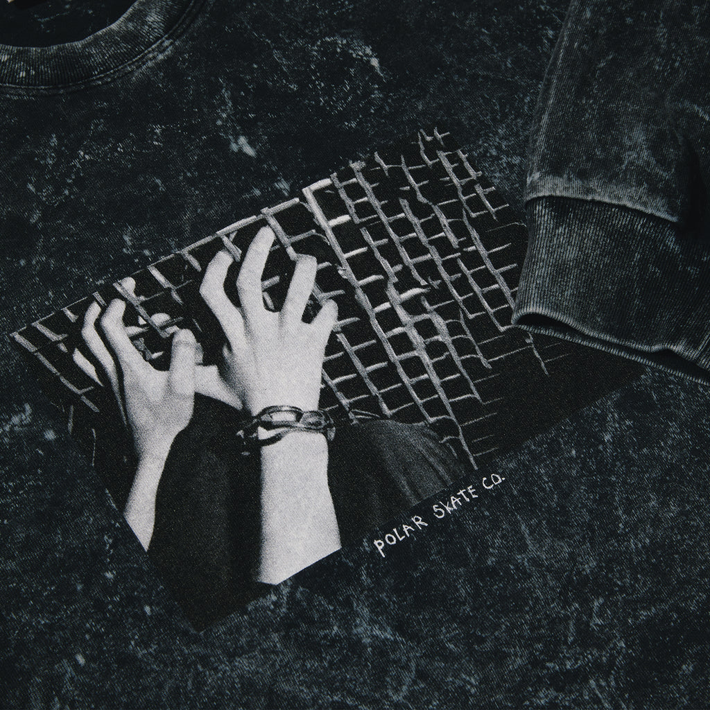 POLAR - Caged Hands Acid LS Tee "Black"