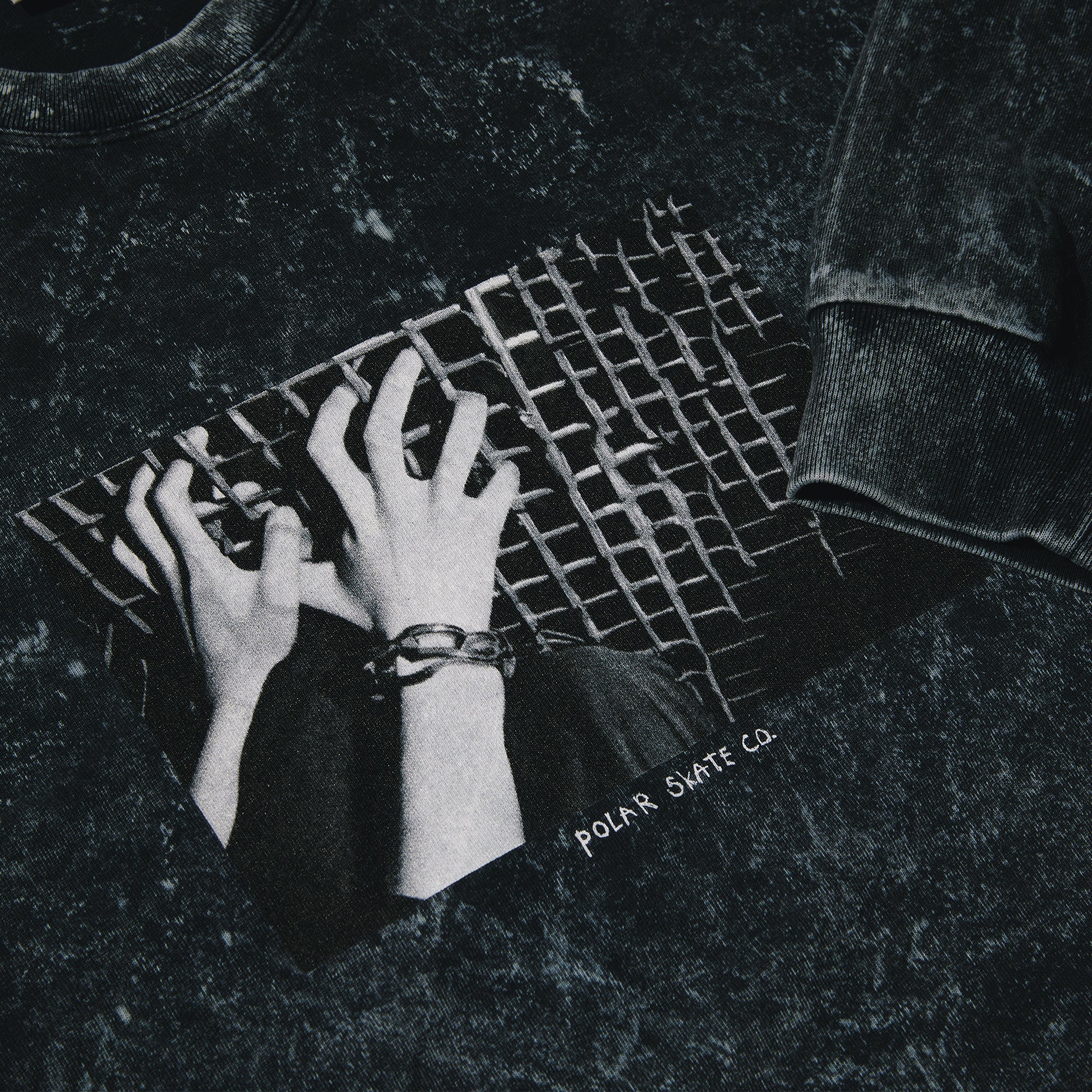 POLAR - Caged Hands Acid LS Tee "Black"