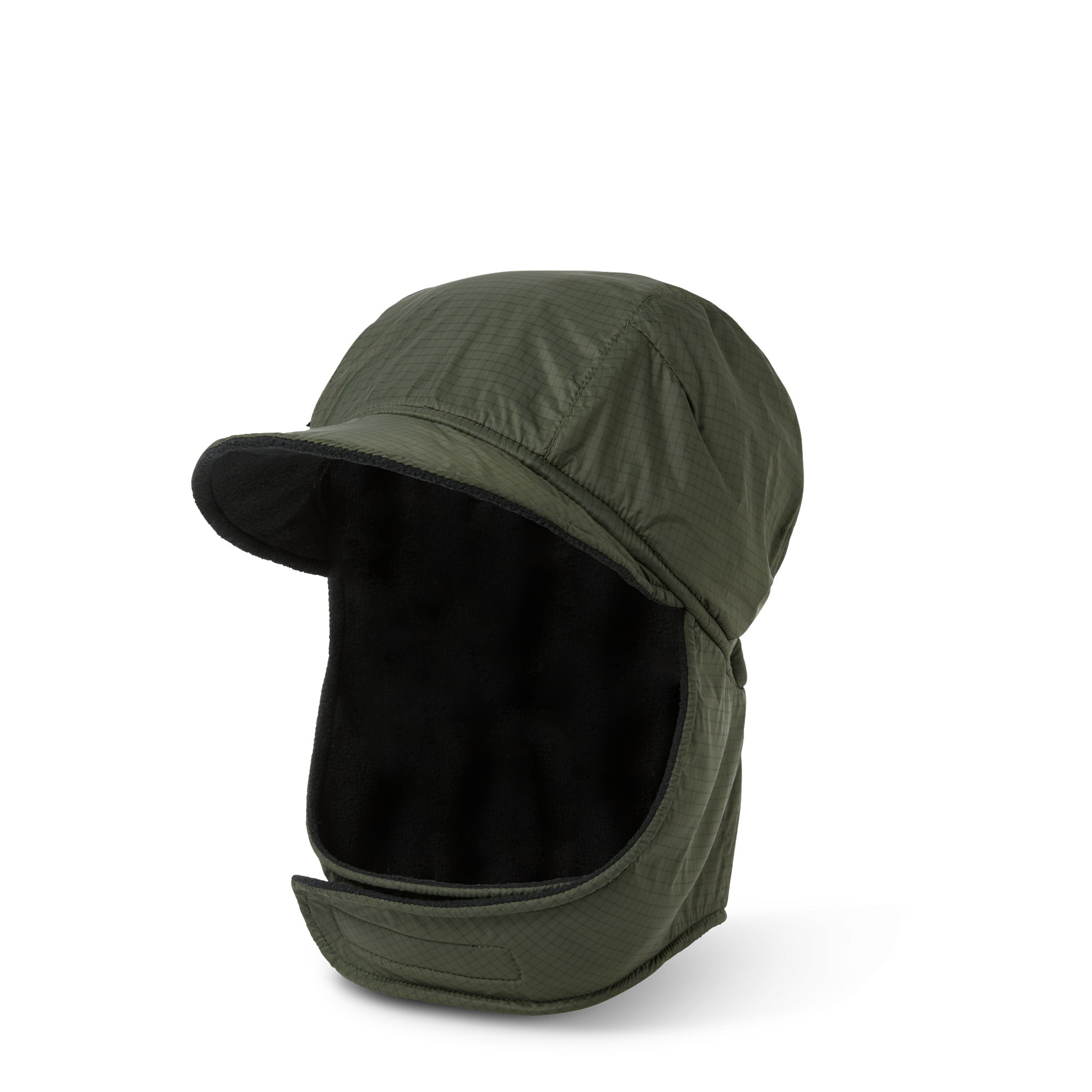 POLAR - Luke Flap Cap Ripstop "Grey Green"