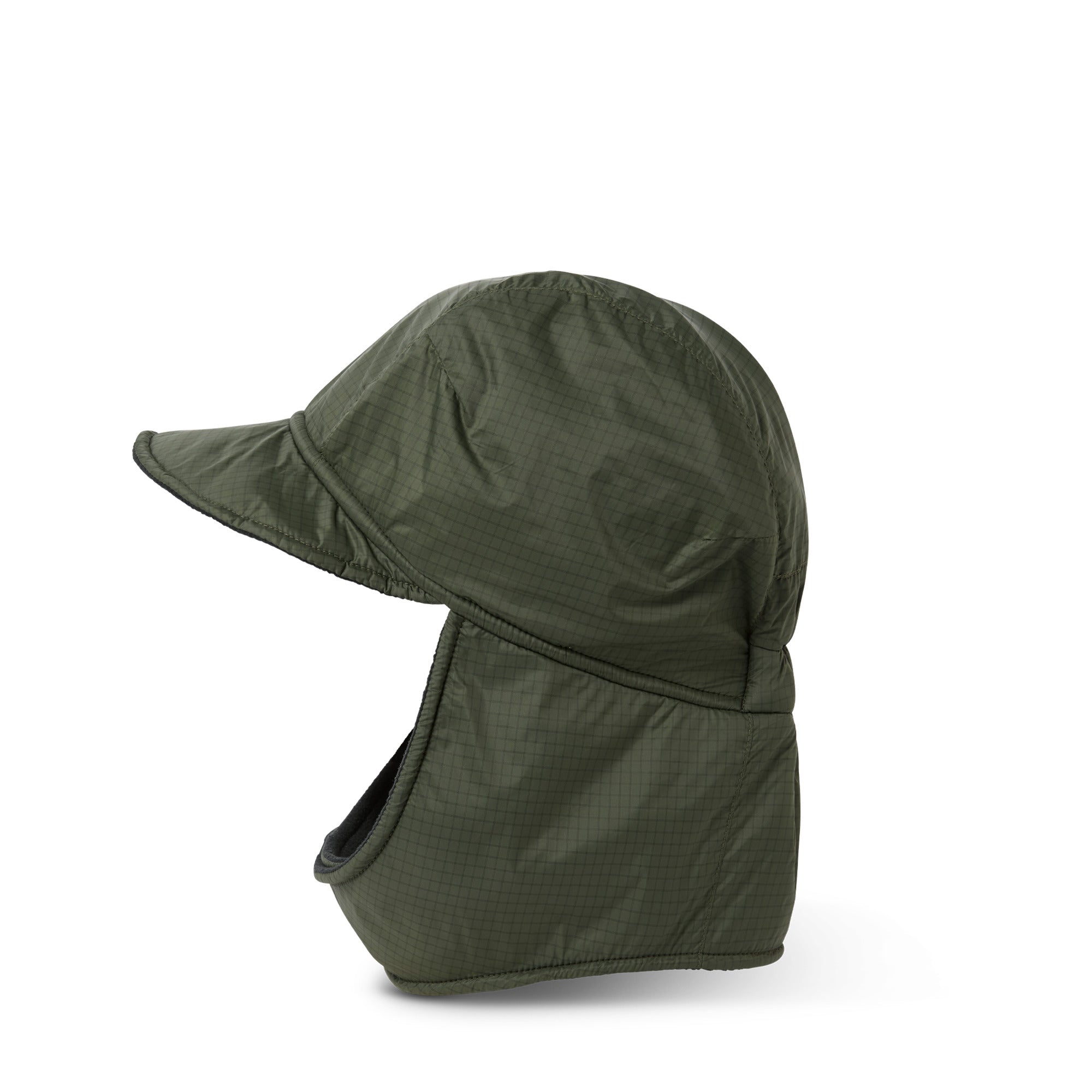 POLAR - Luke Flap Cap Ripstop "Grey Green"