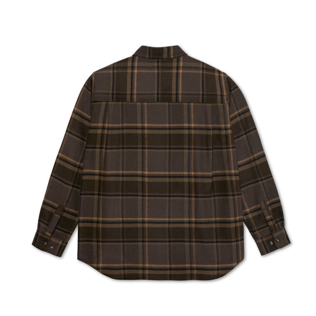 POLAR - Flannel Mike LS Shirt "Brown / Mauve"