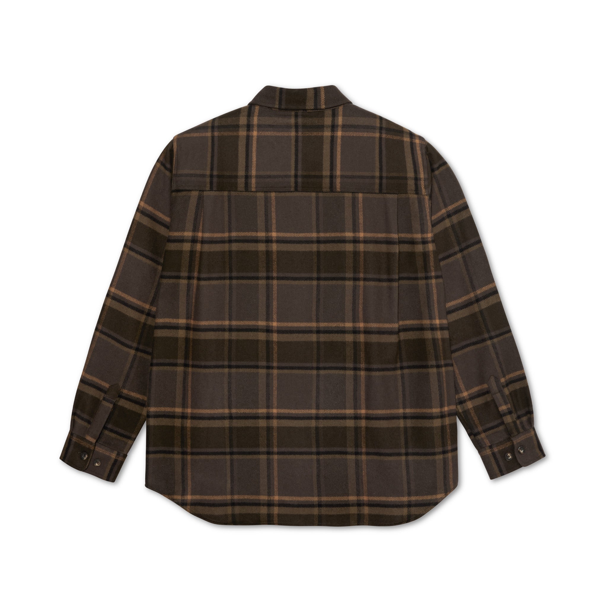 POLAR - Flannel Mike LS Shirt "Brown / Mauve"