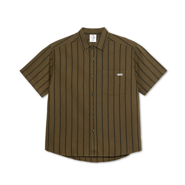 POLAR - Twill Mitchell Shirt "Beech / Black"