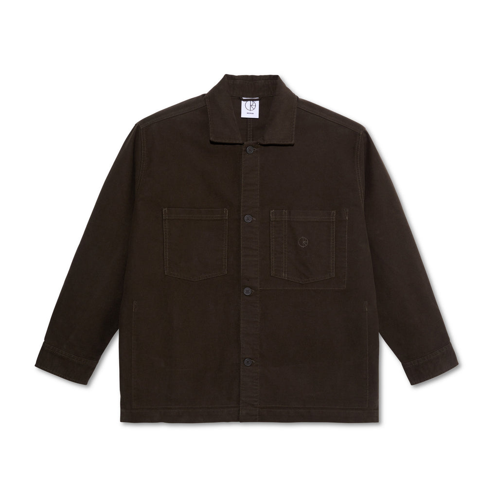 POLAR - Theodore Overshirt Brushed Twill "Dark Olive"