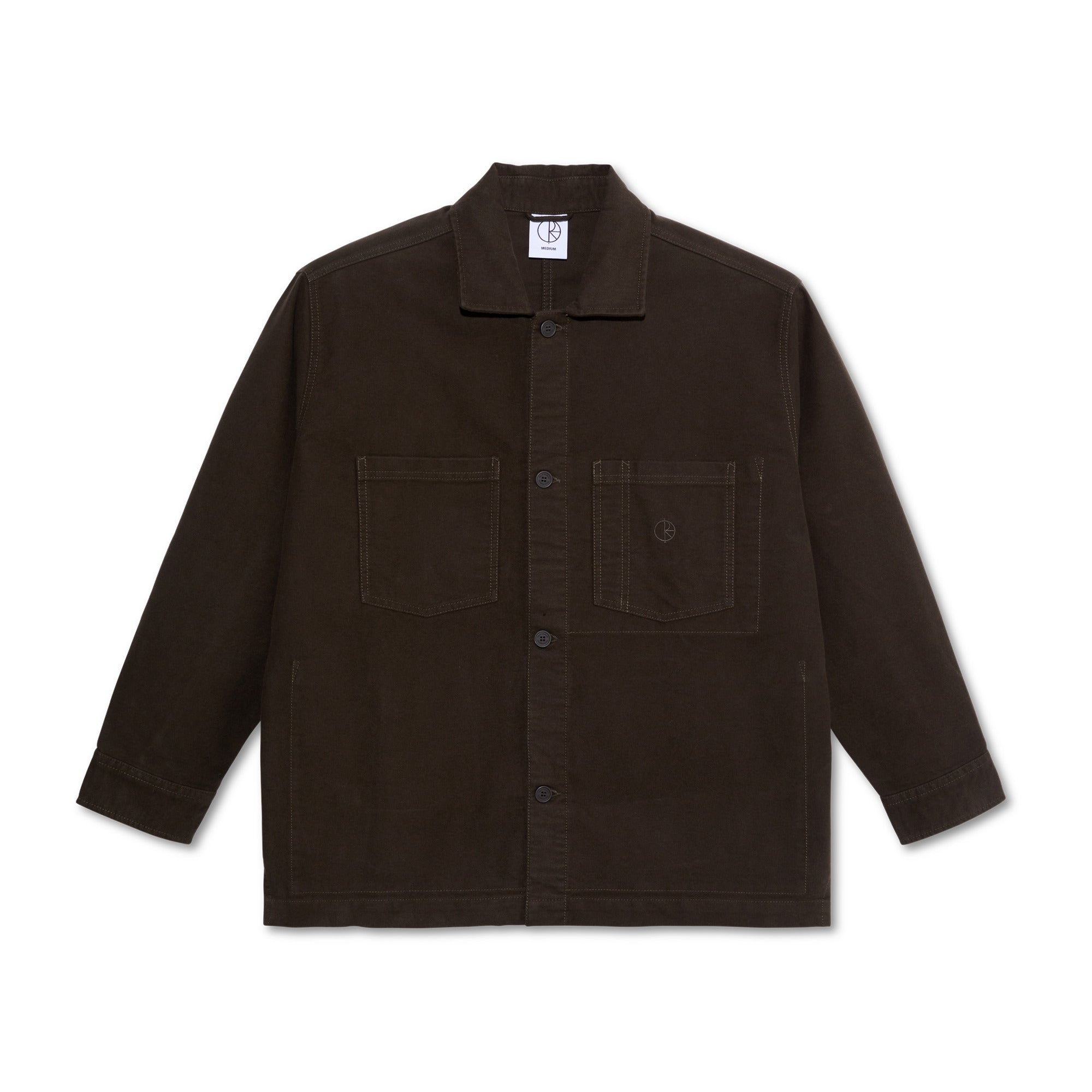 POLAR - Theodore Overshirt Brushed Twill "Dark Olive"