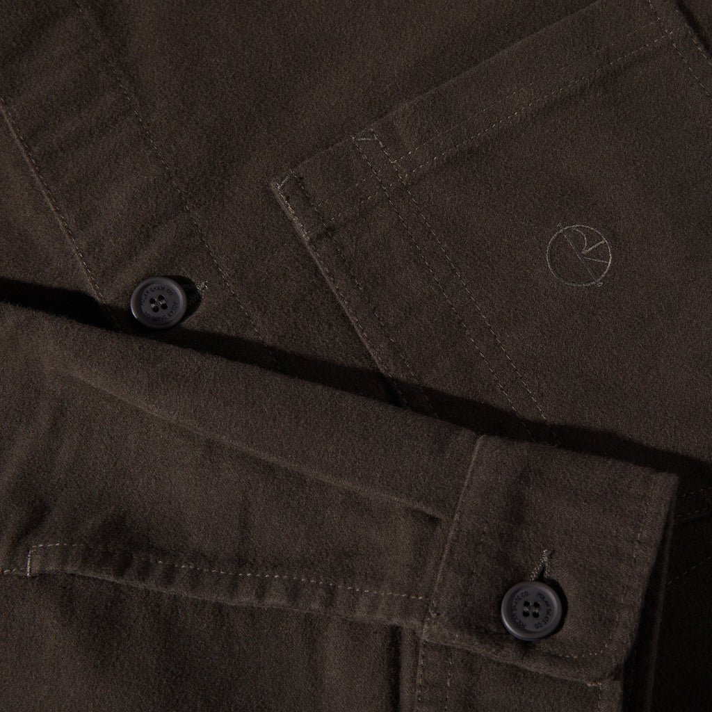 POLAR - Theodore Overshirt Brushed Twill "Dark Olive"
