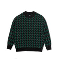 POLAR - Zig Zag Knit Sweater "Black / Dark Teal"